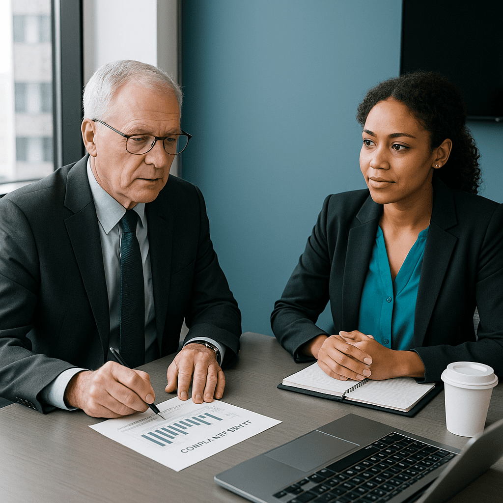 Cybersecurity experts analyzing threat data and managing attack surfaces