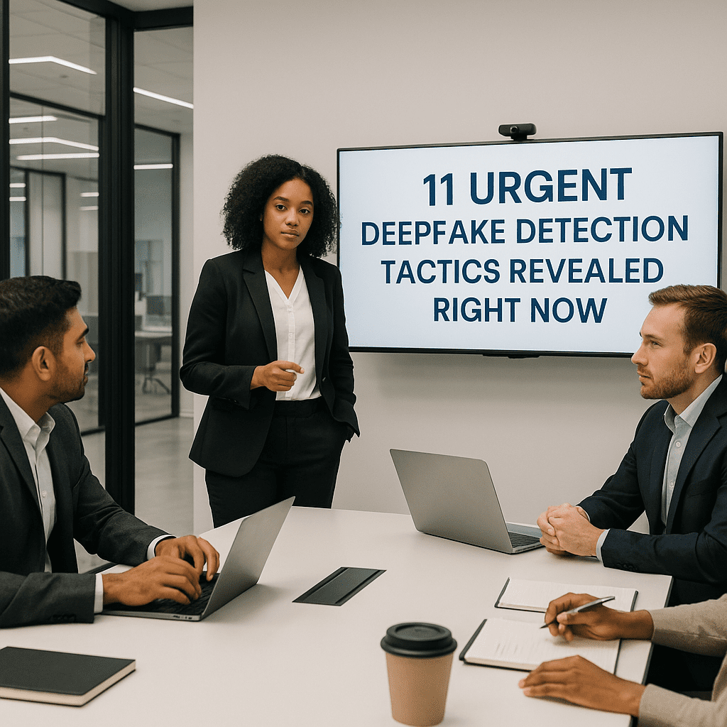 Cybersecurity expert analyzing deepfake detection strategies in 2025
