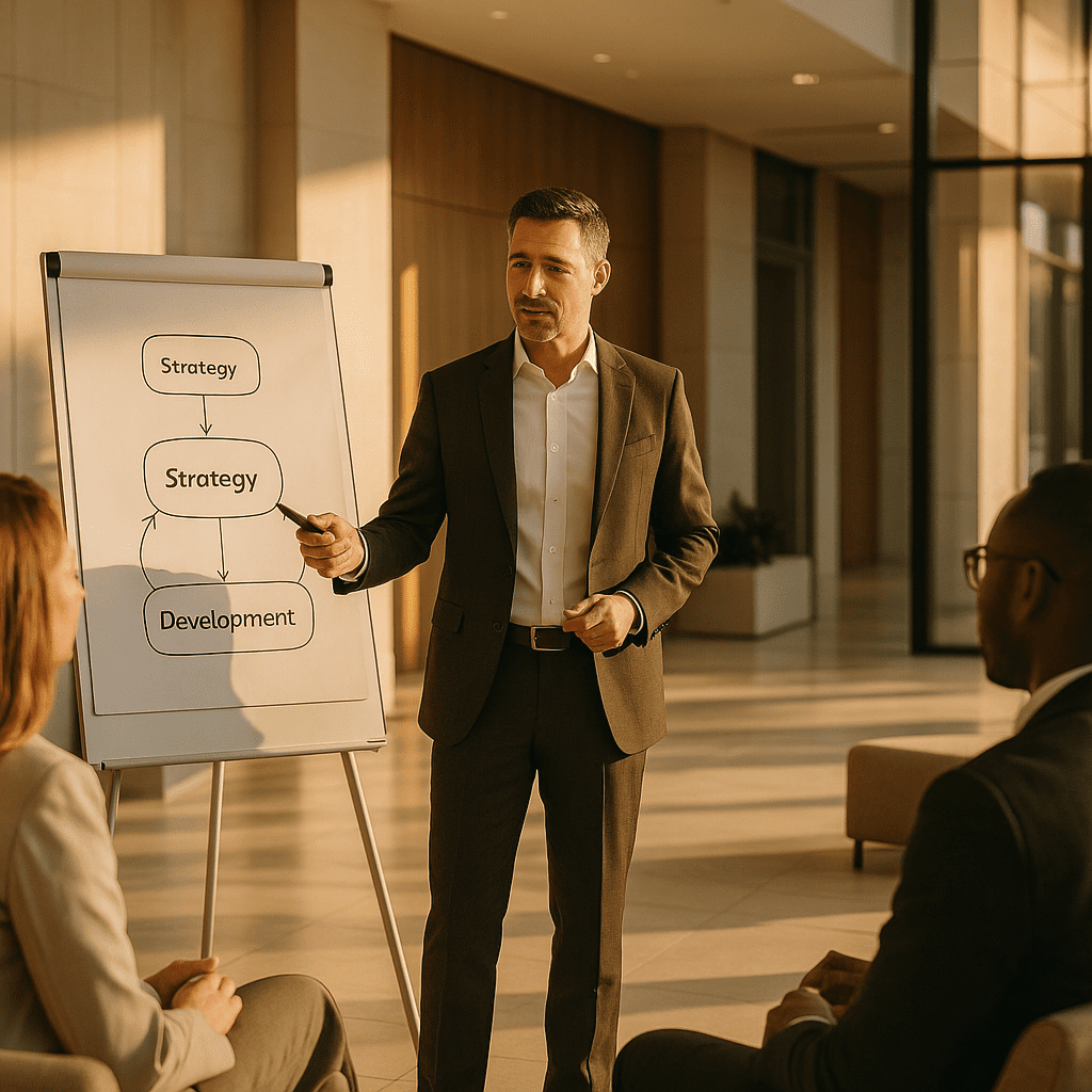 Illustration of SaaS team managing security risks and threat trends in 2025