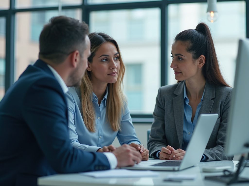 Retail PCI DSS Security with AI Fraud Prevention Female tech lead mentoring team of security analysts in office