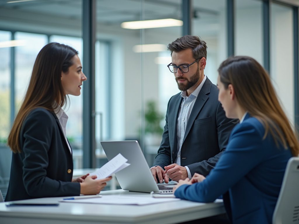 Free Business Risk Register Template for Beginners Female tech lead mentoring security analysts in team office